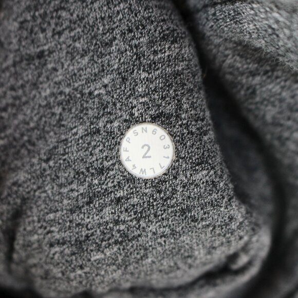 Lululemon Scuba Hoodie Light Cotton Fleece Full Zip Heathered Dark Grey Jacket 2 - Picture 7 of 7